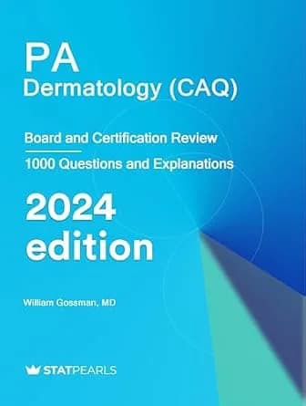 و دانلود نسخه کامل کتاب زبان اصلی PA Dermatology (CAQ): Board and Certification Review PDF | دانلود کتاب خارجی