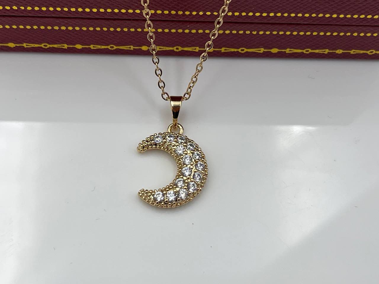 گردنبند ماه نگین کاری ژوپینگ