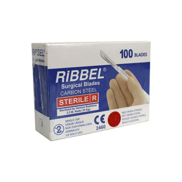 تیغ جراحی شماره 11 استریل بسته 100 عددی