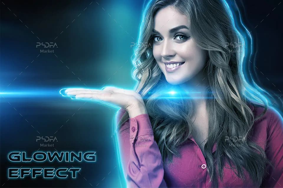 افکت نئون و جلوه نوری درخشان بر روی عکس و تصاویر در فتوشاپ