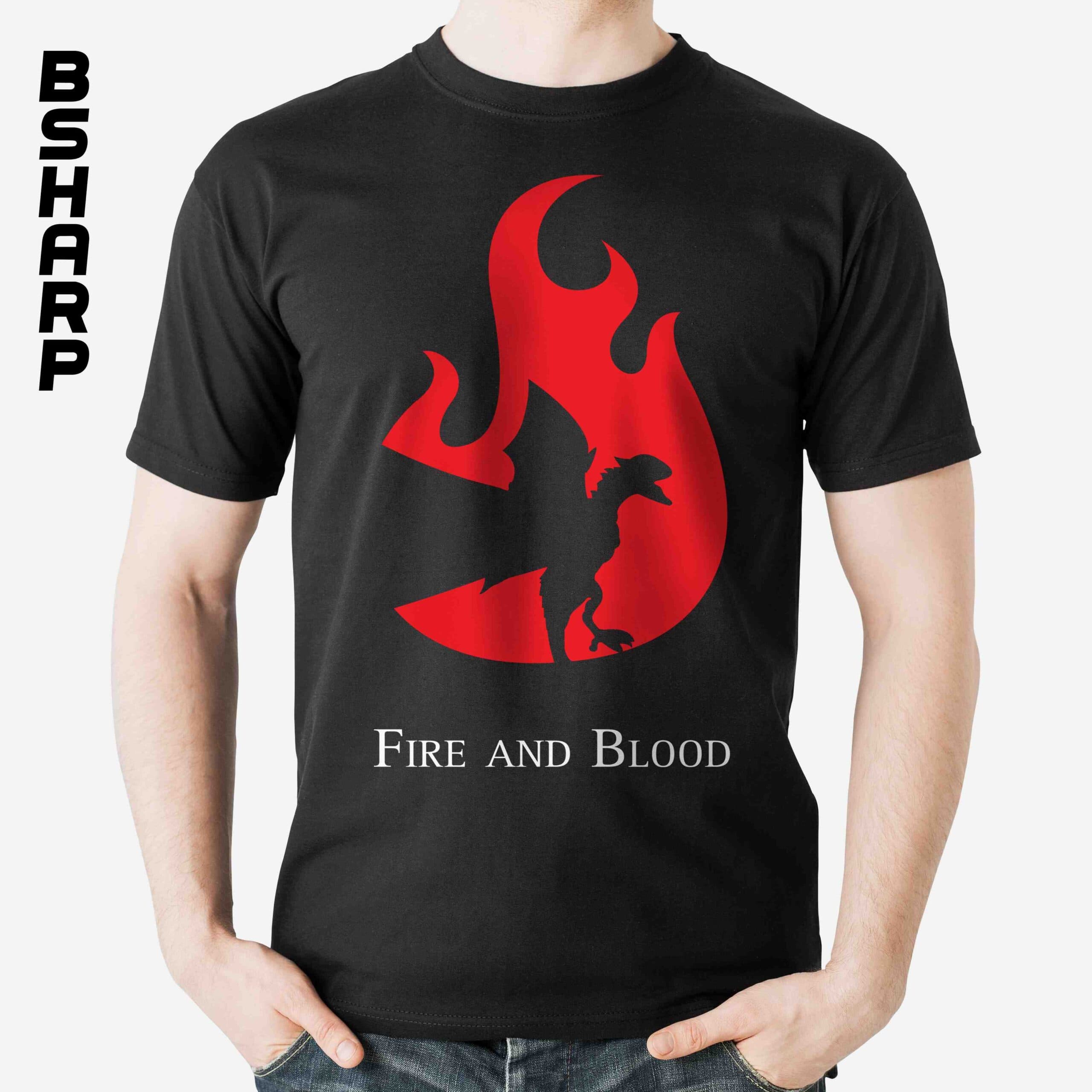 تیشرت Game of Thrones طرح Fire and Blood