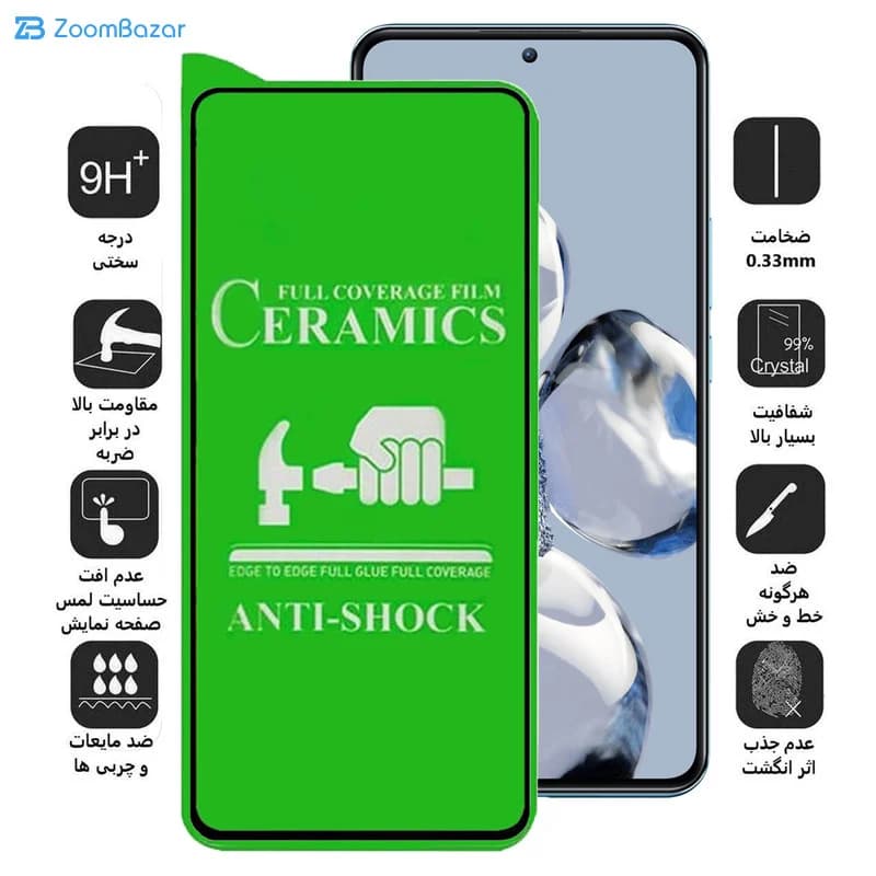 گلس سرامیکی اپیکوی مدل Ceramic unbreakable مناسب برای گوشی موبایل شیائومی Xiaomi 12T Pro / 12t / Mi 11T Pro / Mi 11T — تصویر ۳