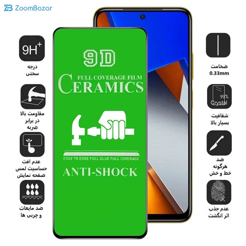 گلس سرامیکی اپیکوی مدل unbreakable مناسب برای گوشی موبایل شیائومی Poco M4 Pro 4G — تصویر ۶