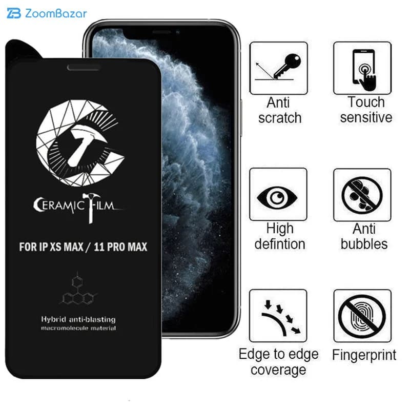 گلس سرامیکی اپیکوی مدل Crm مناسب برای گوشی موبایل اپل iPhone 11 Pro Max / XS Max — تصویر ۶