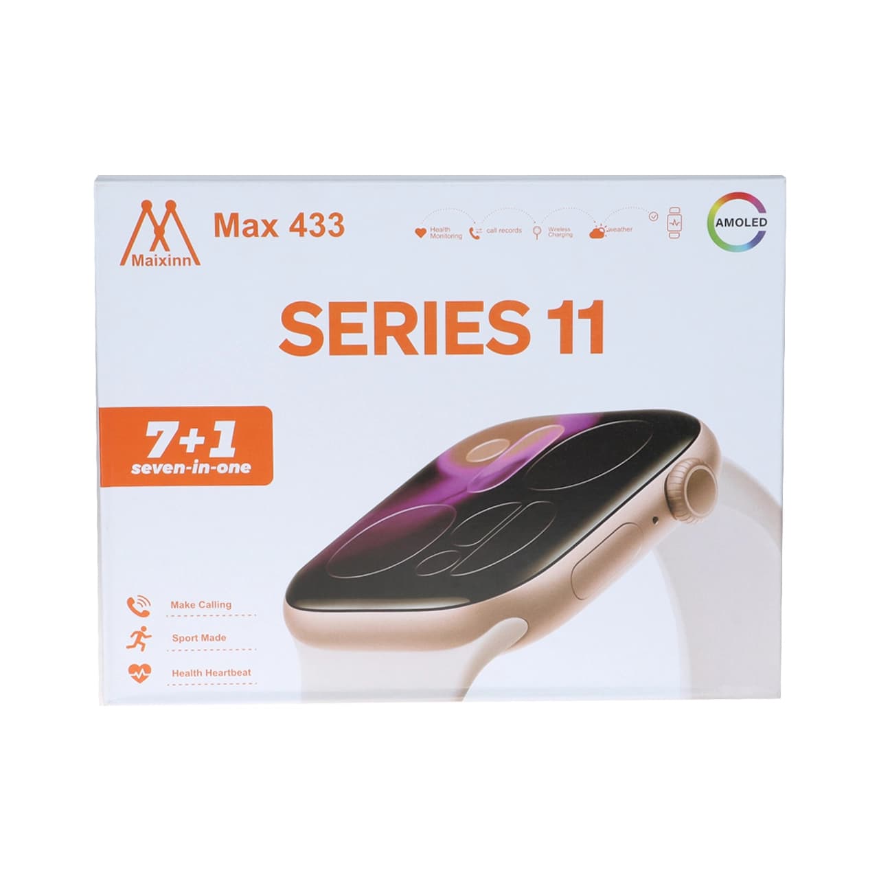 ساعت هوشمند Maixinn مدل Max 433 46mm – نقره ای – RH — تصویر ۶