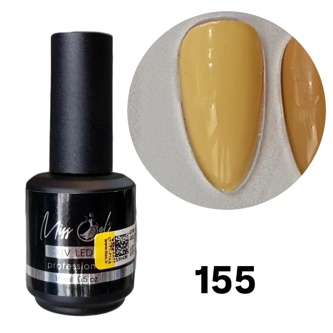 ژل لاک میس ژل شماره 155 Miss Gel
