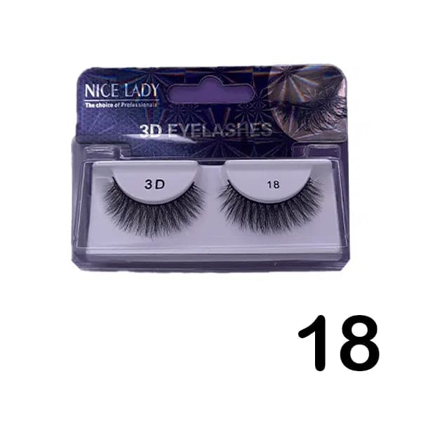 مژه جفتی 3D نایس لیدی شماره 18