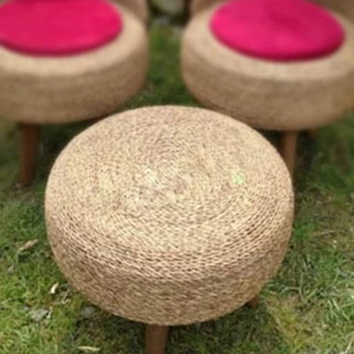 میز حصیری قطر 45 سانتی متر کامنا مدل 13153396