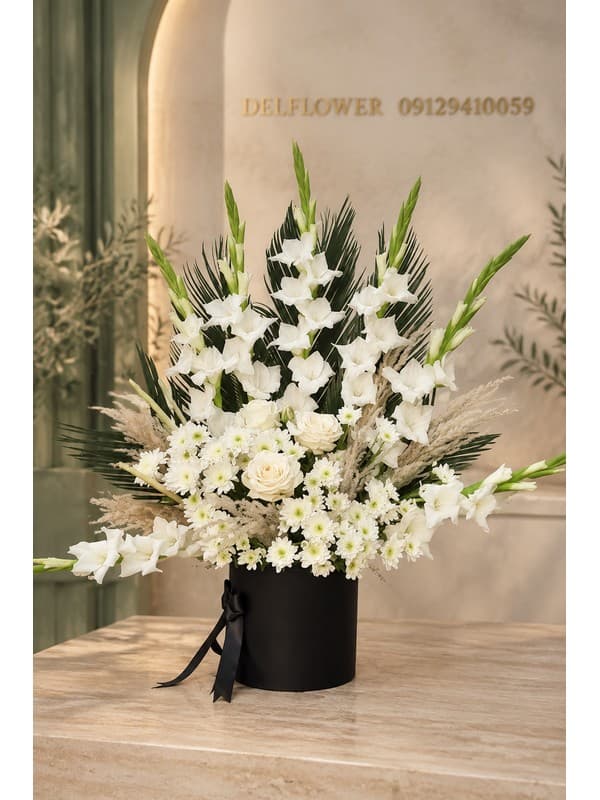 سبد گل لیلیوم و شب بو سبد گل معطر و شیک