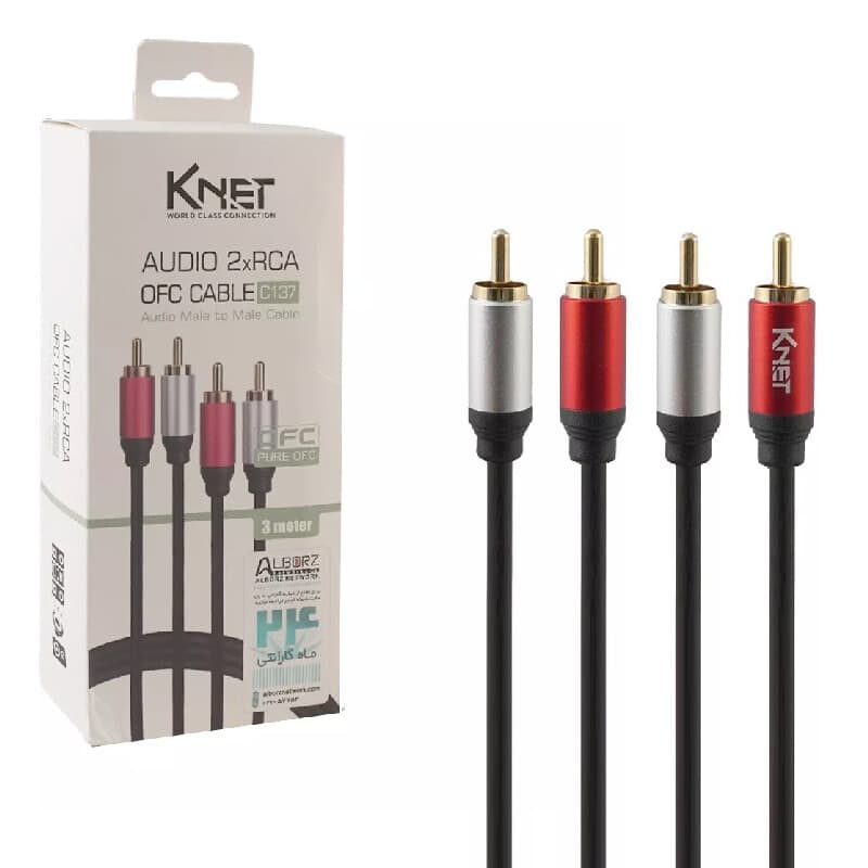 کابل 2 به 2 کی نت K-C137 3m