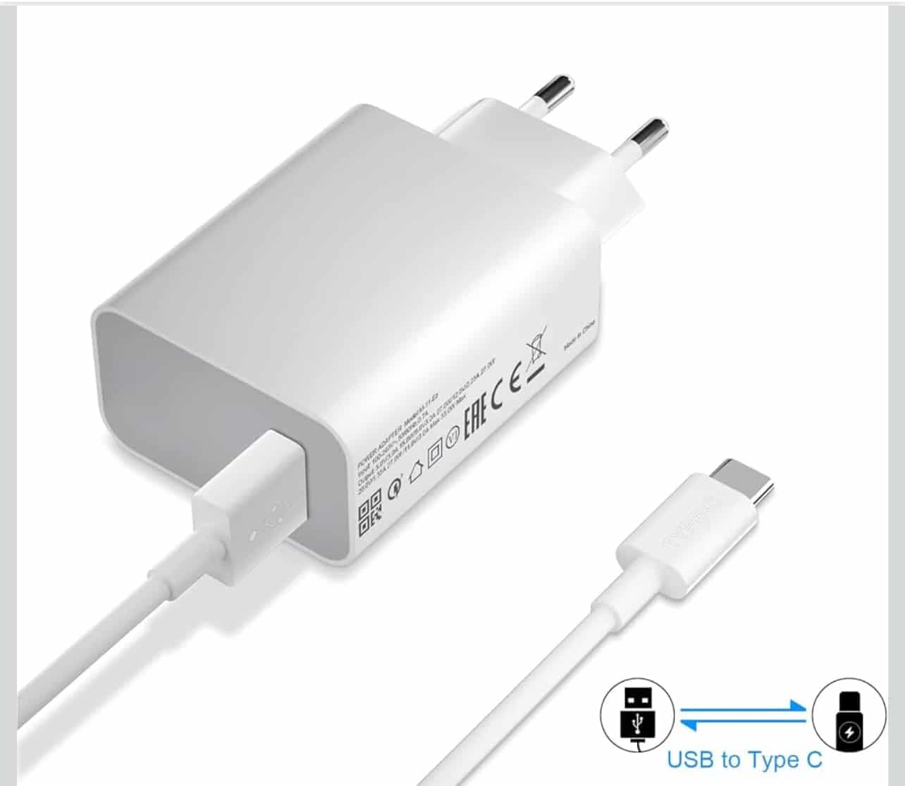 شارژر دیواری 33 وات اصل فست شارژ شیائومی مدل MDY تک پورت + سوزن سیم‌کارت طرح دایره — تصویر ۵