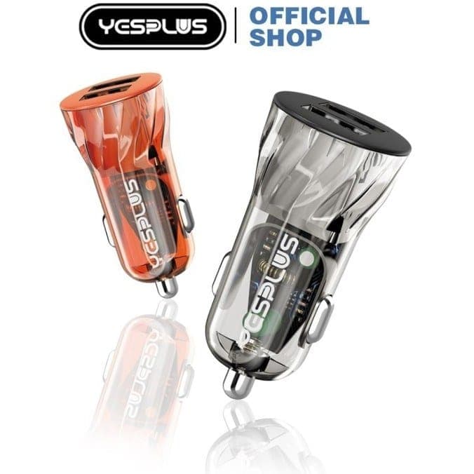 شارژر فندکی خودرو یس پلاس مدل YS-1210 + سوزن سیمکارت رنگدار