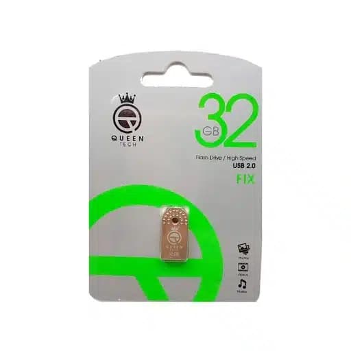 فلش مموری 32GB کویین تک مدل Queen Tech Fix ظرفیت 32 گیگابایت