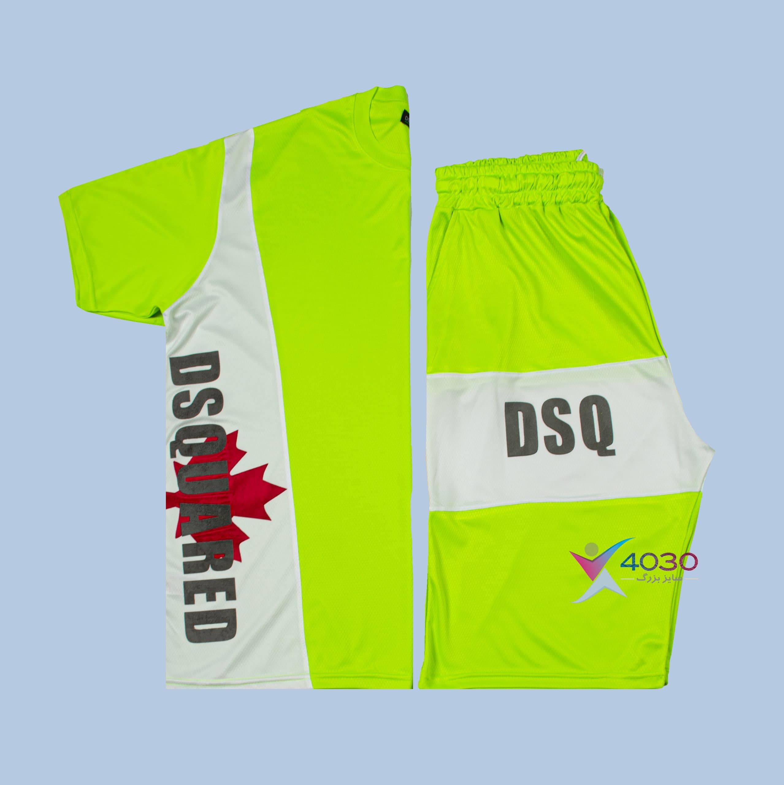 ست تیشرت و شلوارک دسکوارد DSQ سایزبزرگ ( 8035 )