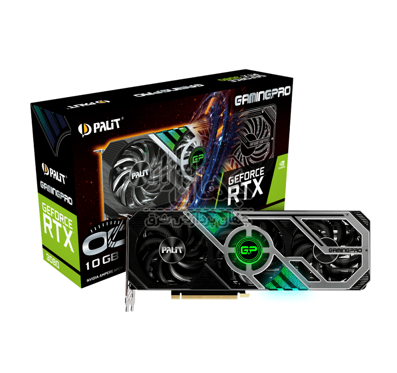 کارت گرافیک استوک پلیت GeForce RTX 3080 GamingPro OC ظرفیت 10 گیگابایت