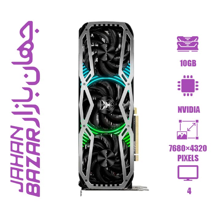 کارت گرافیک استوک گیمینگ Gainward GeForce RTX 3080 Phoenix ظرفیت 10 گیگابایت