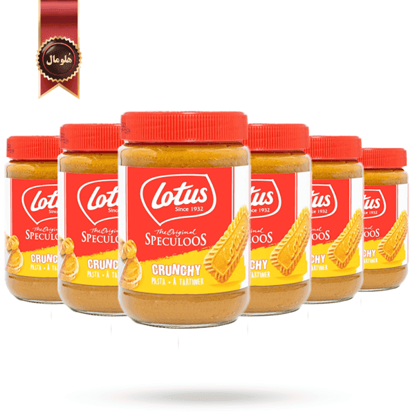 6 عدد کرم بیسکویت لوتوس Lotus مدل کرانچی Crunchy وزن 700 گرم (اورجینال)