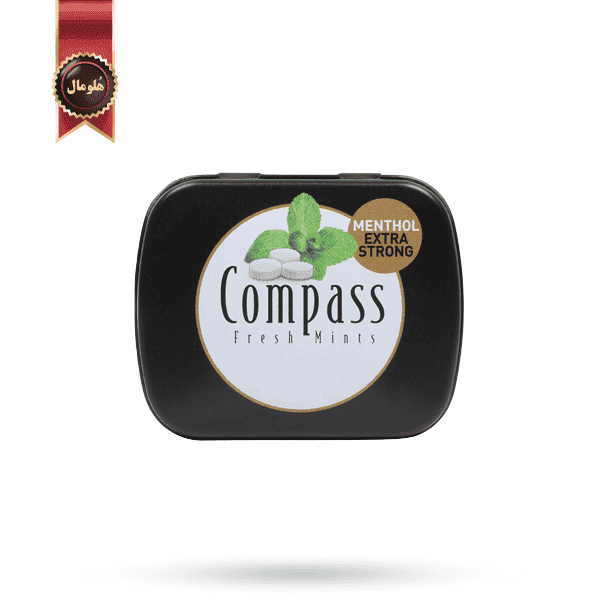 قرص خوشبوکننده دهان کامپس compass مدل نعنا خشک قوی Menthol extra strong (اورجینال)