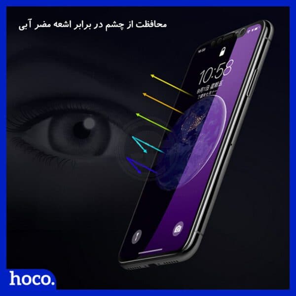 گلس تبلت لنوو TAB 2 A10-30 WiFi مدل نانو هیدروژل آنتی بلو برند هوکو — تصویر ۳
