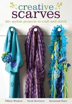 دانلود کتاب شالهای خلاق؛ بیش از 20 پروژه شیک برای ساخت و دوخت Creative Scarves: 20+ Stylish Projects to Craft and Stitch 2014