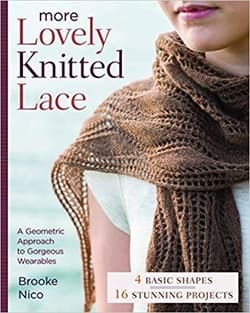 دانلود کتاب بافتنی توری دوست داشتنی؛ الگوهای امروزی در اشکال هندسی More Lovely Knitted Lace: Contemporary Patterns in Geometric Shapes 2016