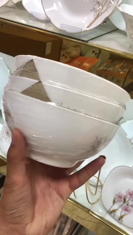 سرویس ارکوپال 36پارچه گرد درخت طلا سرویس کامل دایره درختی با لبه های طلایی سرویس غذاخوری کامل