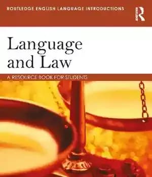 دانلود کتاب Language And Law: A Resource Book For Students