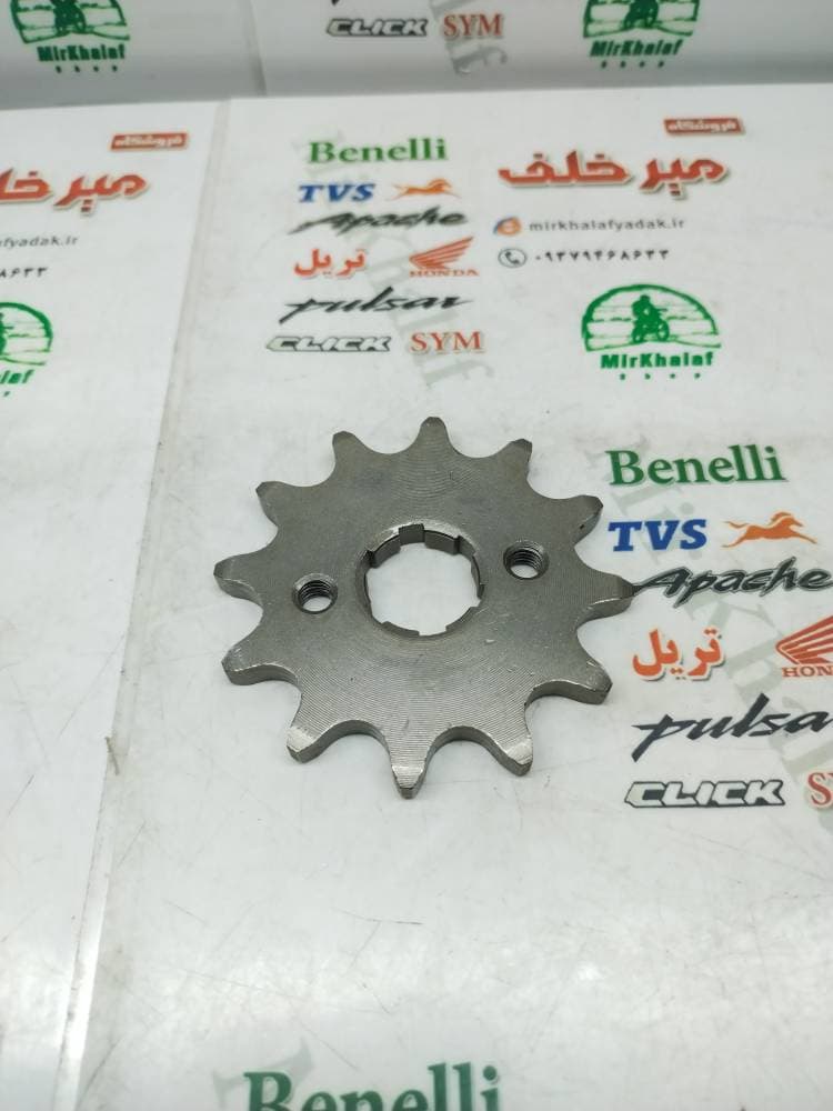 دنده (طبق) زنجیر جلو موتور شافت هوندایی تریل فلات طرح ktm کی تی ام و گلد رادیسون (سایز 520) 12 تایی