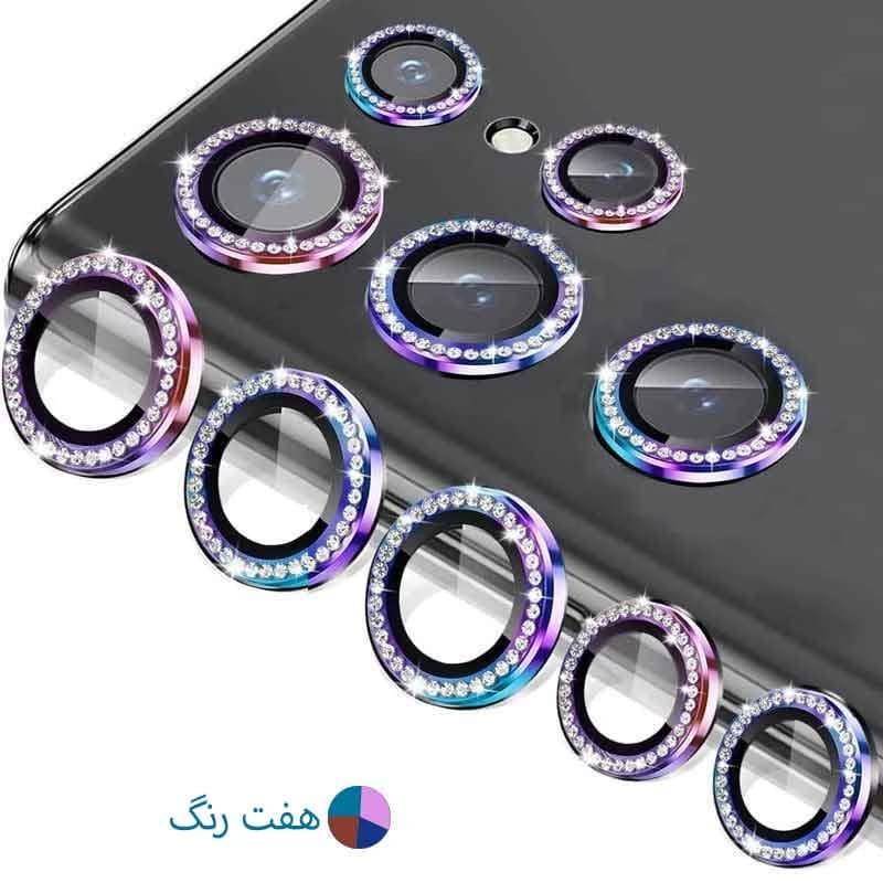 محافظ لنز دوربین نگینی گوشی موبایل سامسونگ Galaxy S21 Ultra — تصویر ۵