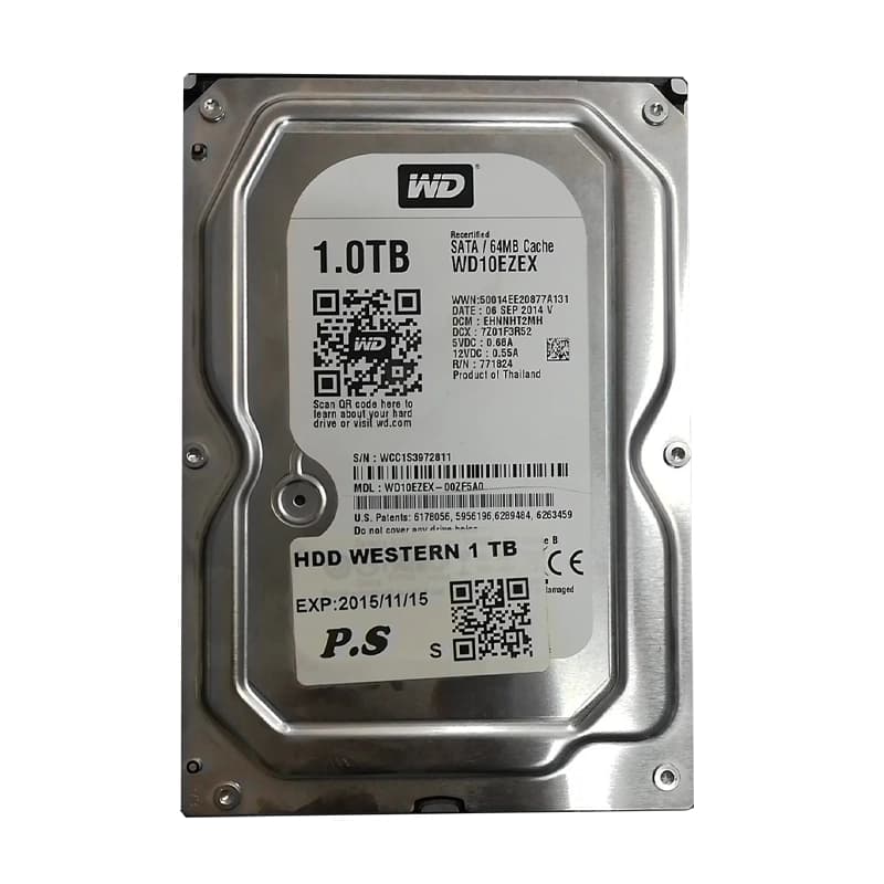 هارد اینترنال 1 ترا وسترن WD 1TB استوک