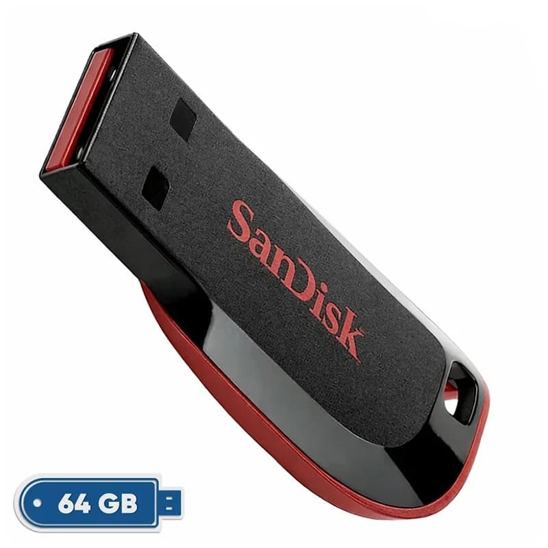 فلش مموری 64 گیگابایت USB 2.0 سن دیسک مدل Cruzer Blade CZ50 — تصویر ۸