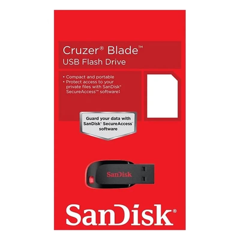 فلش مموری 64 گیگابایت USB 2.0 سن دیسک مدل Cruzer Blade CZ50 — تصویر ۶