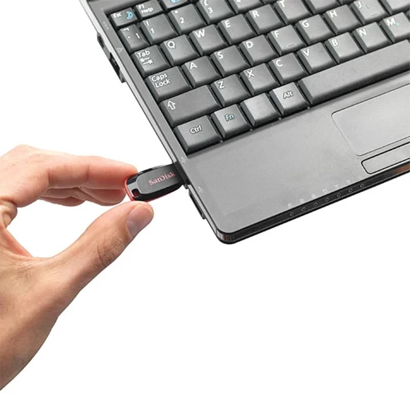 فلش مموری 64 گیگابایت USB 2.0 سن دیسک مدل Cruzer Blade CZ50 — تصویر ۳