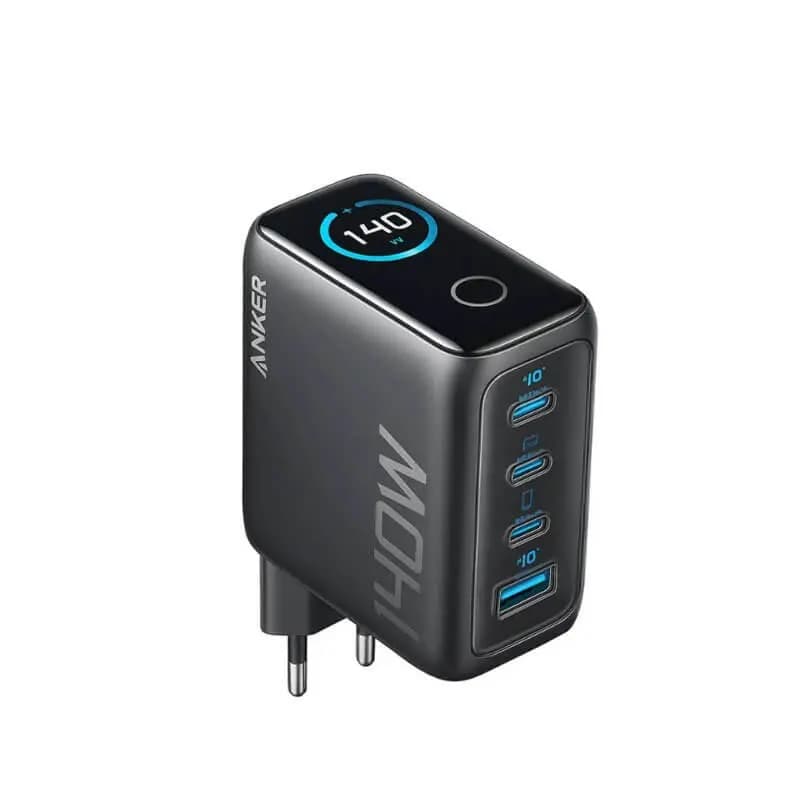 شارژر دیواری 4 پورت انکر مدل Anker B2697 با توان خروجی 140 وات به همراه کابل Type-C