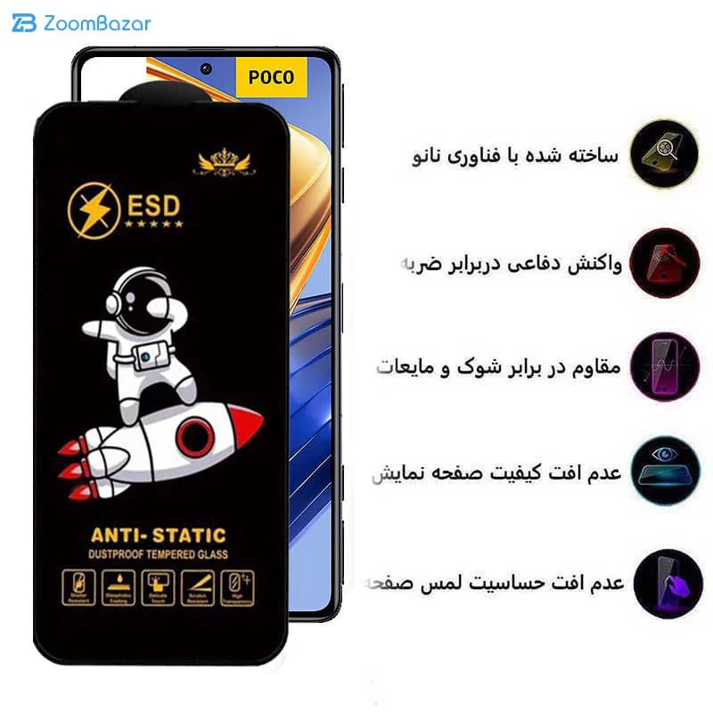 گلس اپیکوی مدل Spaceship مناسب برای گوشی موبایل شیائومی Poco F5 Pro / F5 / F4 GT/ F3 GT/ F4/ F3 — تصویر ۶