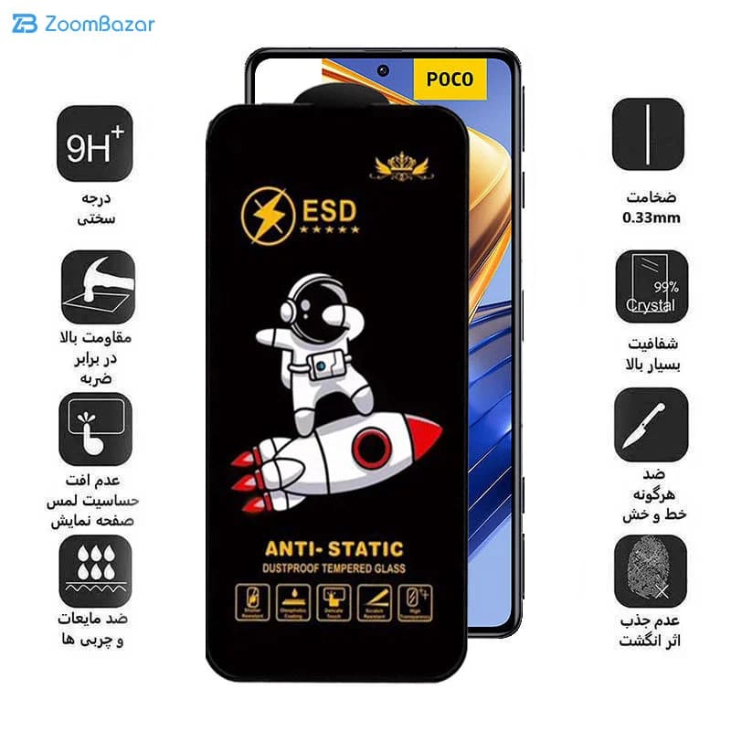 گلس اپیکوی مدل Spaceship مناسب برای گوشی موبایل شیائومی Poco F5 Pro / F5 / F4 GT/ F3 GT/ F4/ F3 — تصویر ۷