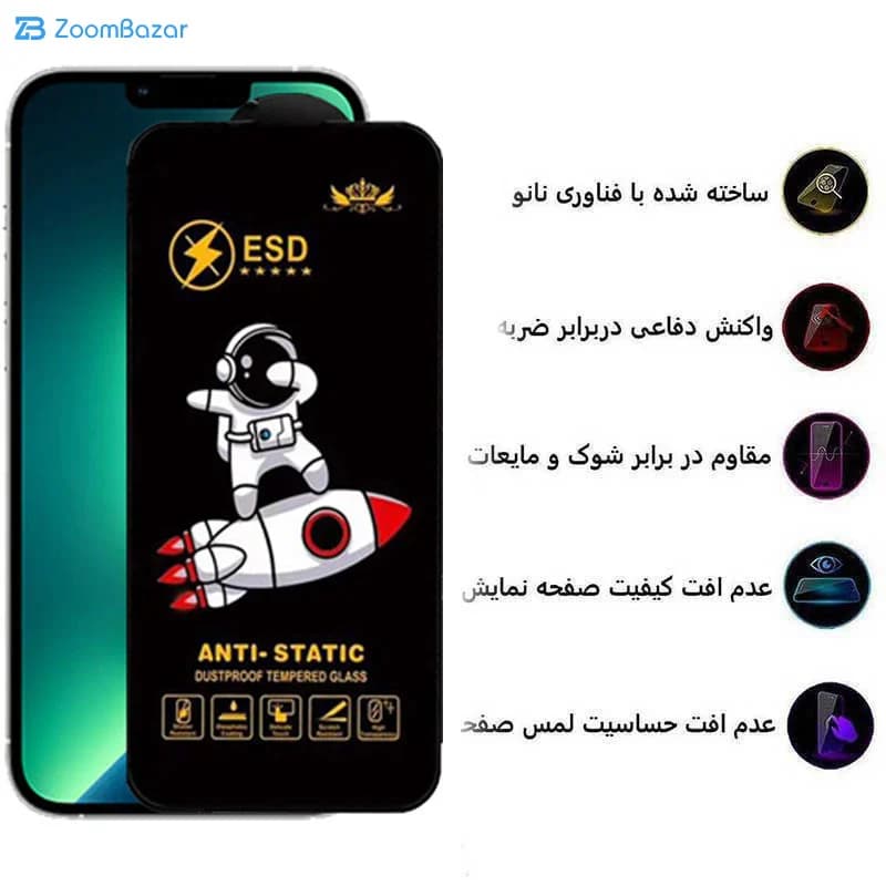 گلس اپیکوی مدل Spaceship مناسب برای گوشی موبایل اپل 13Pro Max / 14 Plus — تصویر ۵