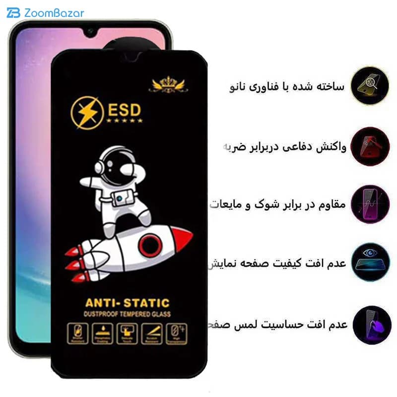 گلس اپیکوی مدل Spaceship مناسب برای گوشی موبایل سامسونگ Galaxy A24/A15/A25/M34/F34 — تصویر ۴