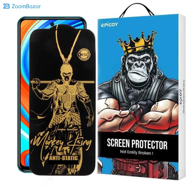 گلس اپیکوی مدل Wukong ESD مناسب برای گوشی موبایل شیائومی Redmi Note 9 Pro Max/Note 9 Pro 5G/Note 9 Pro 4G/Note 9S — تصویر ۲