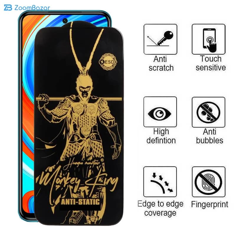 گلس اپیکوی مدل Wukong ESD مناسب برای گوشی موبایل شیائومی Redmi Note 9 Pro Max/Note 9 Pro 5G/Note 9 Pro 4G/Note 9S — تصویر ۴