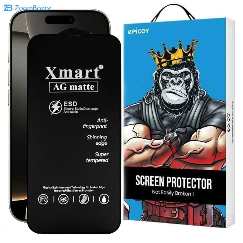 گلس مات اپیکوی مدل Xmart Ag Matte مناسب برای گوشی موبایل اپل iphone 16 Pro Max — تصویر ۱۰