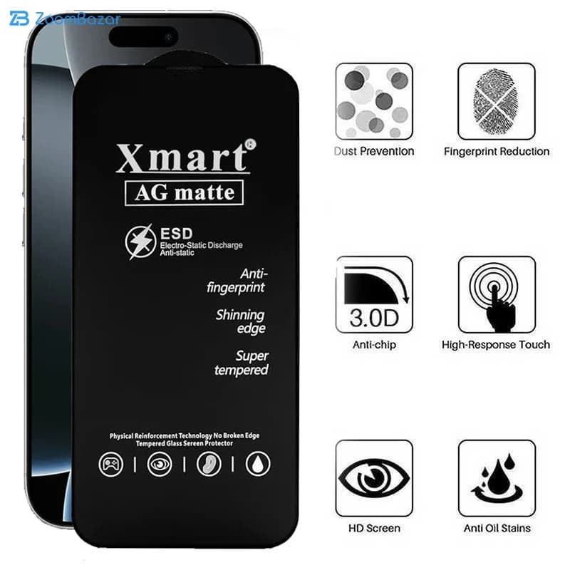 گلس مات اپیکوی مدل Xmart Ag Matte مناسب برای گوشی موبایل اپل iphone 16 Pro Max — تصویر ۷