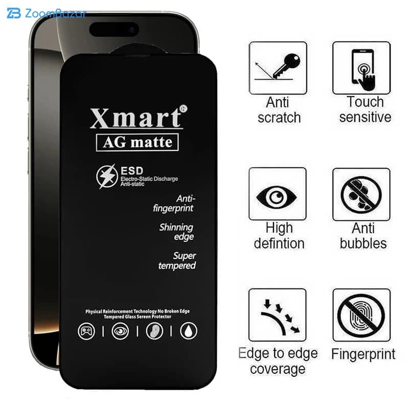گلس مات اپیکوی مدل Xmart Ag Matte مناسب برای گوشی موبایل اپل iphone 16 Pro Max — تصویر ۱۲