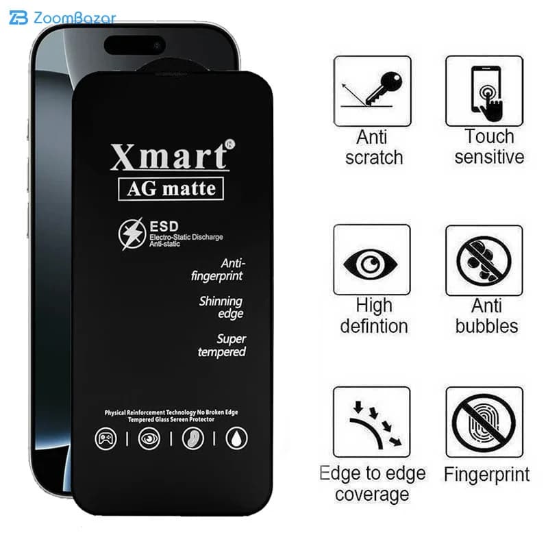 گلس مات اپیکوی مدل Xmart Ag Matte مناسب برای گوشی موبایل اپل iphone 16 Pro Max — تصویر ۴