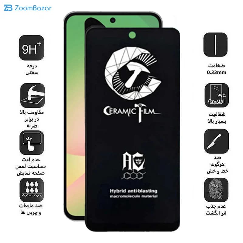 گلس مات اپیکوی مدل CR7-M مناسب برای گوشی موبایل سامسونگ Galaxy A56/A36/S24 FE — تصویر ۷