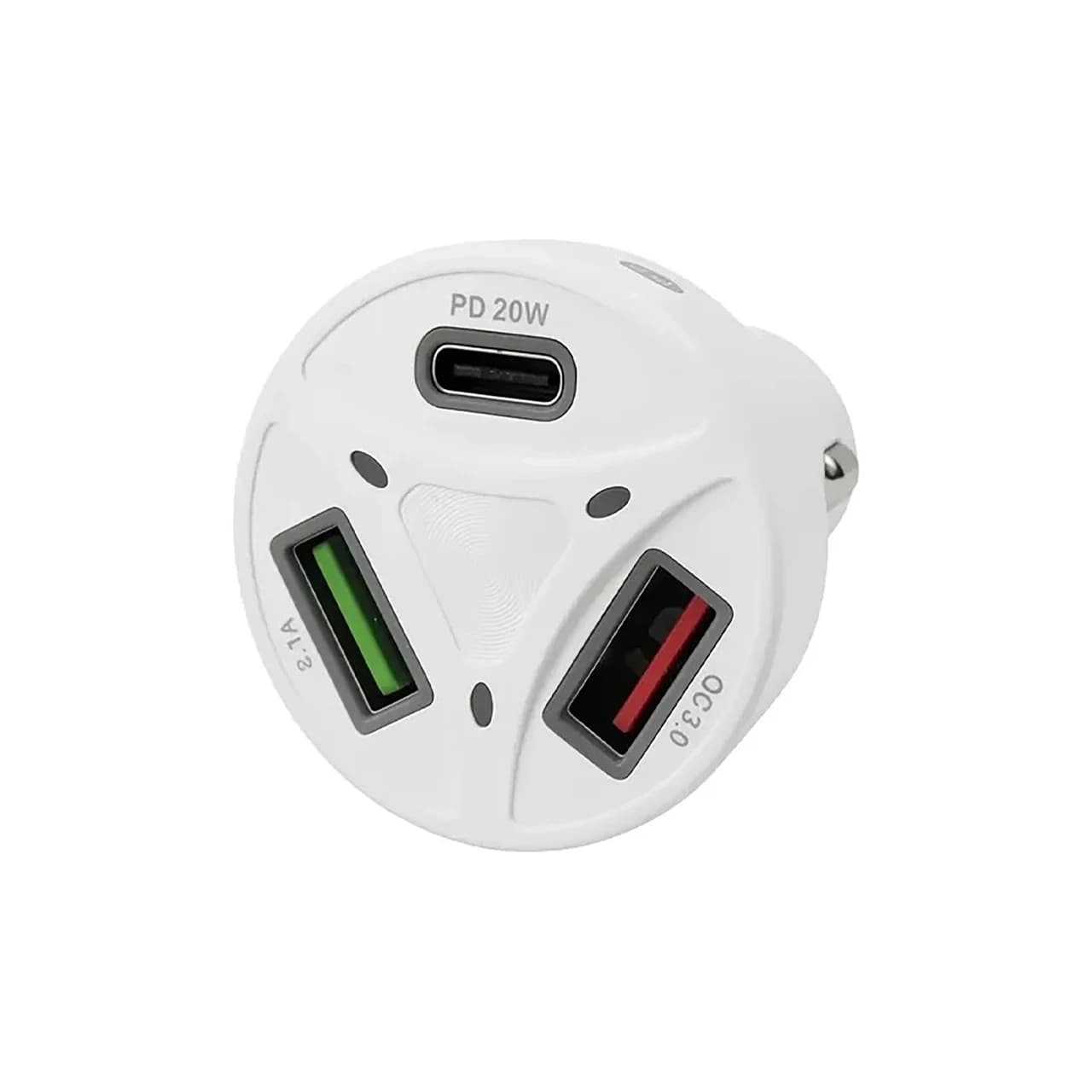 شارژر فندکی فست PD و فست سه پورت مدل TYJP 55W – سفید – RH — تصویر ۳