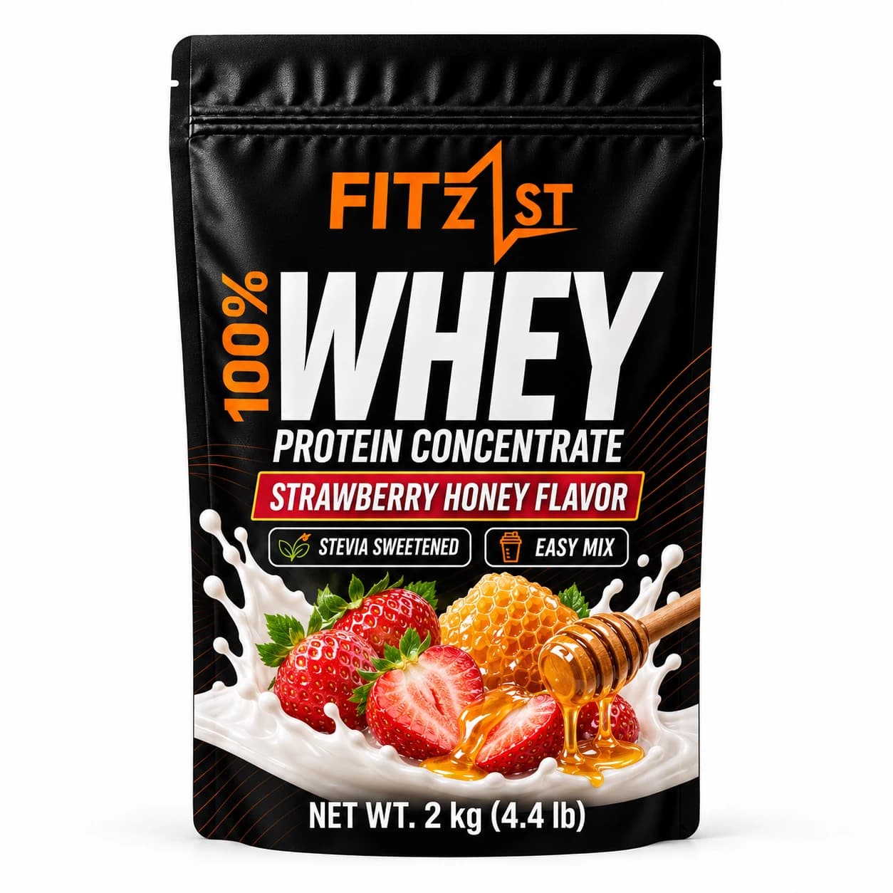 وی پروتئین توت فرنگی عسل 1000 گرم (Whey) — تصویر ۵