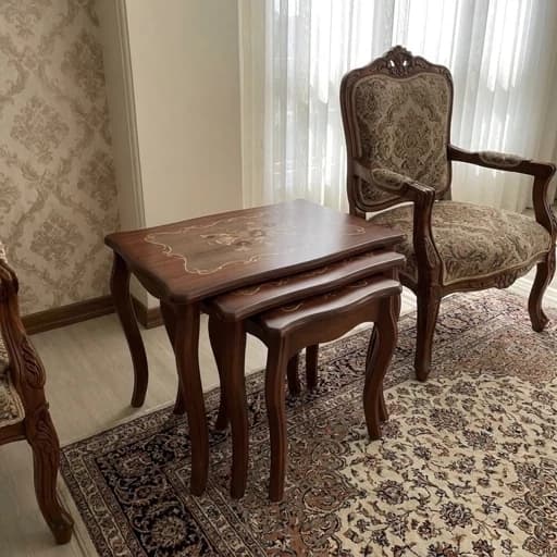 میز عسلی 3 تیکه F معرق کامنا مدل 13153381