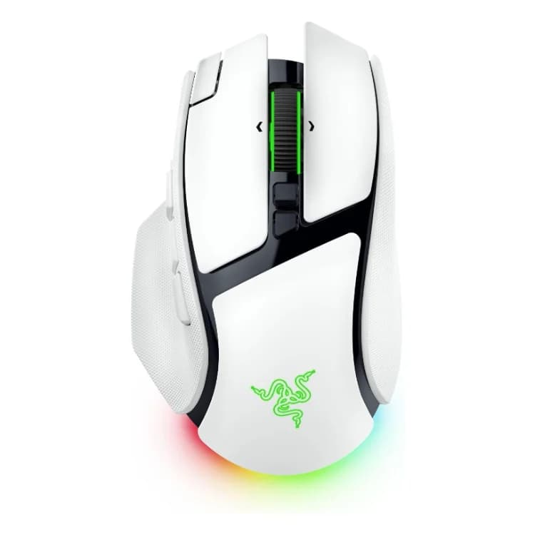 موس گیمینگ ریزر مدل Razer Basilisk V4 Pro وایرلس سفید