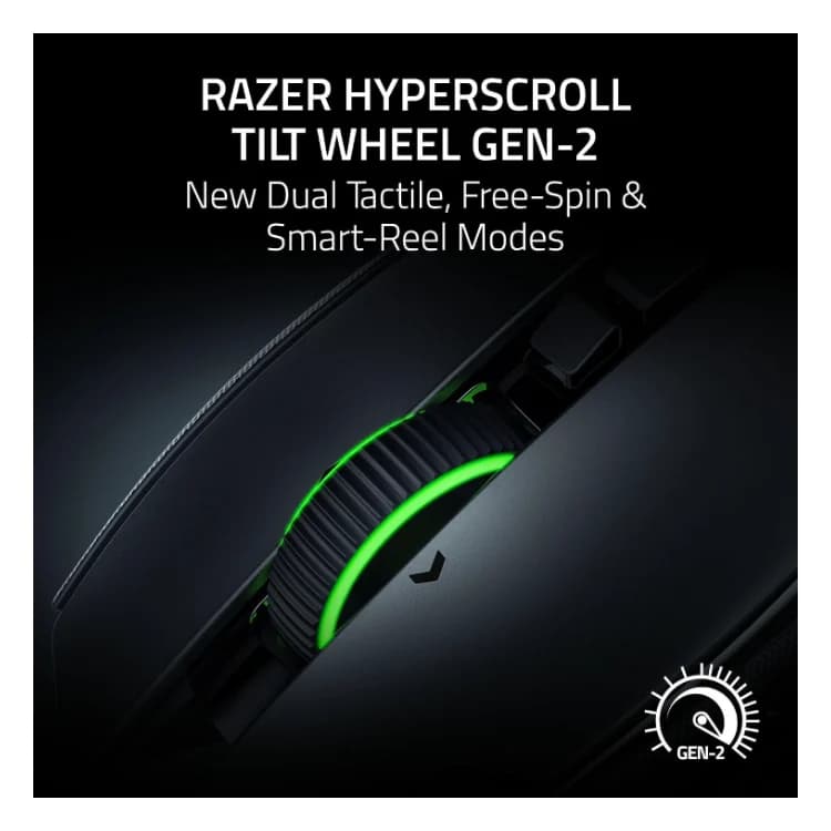 موس گیمینگ ریزر مدل Razer Basilisk V4 Pro وایرلس سفید — تصویر ۴